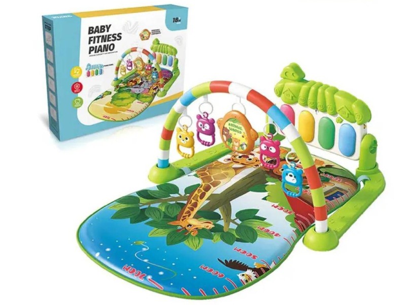 تشک بازی موزیکال طرح جنگل سبز BABY FITNESS
