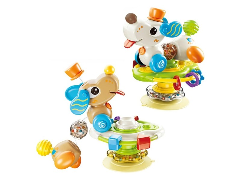 بیزی بال طرح سگ  با اسپینر چسبانBaby Toys