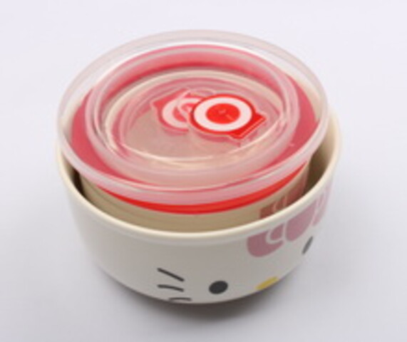 کاسه در دار 3 تکه hello kitty