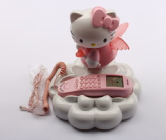 تلفن پایه صدفی hello kitty