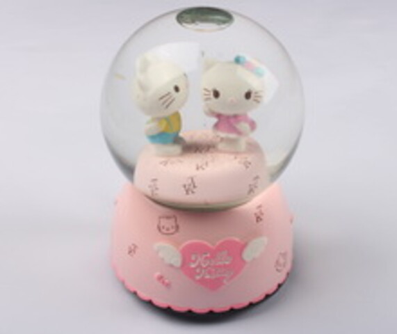 گوی موزیکال بزرگ hello kitty