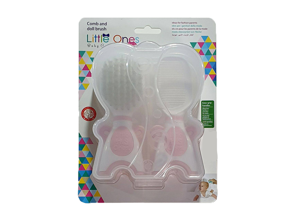 ست شانه و برس نوزادی عروسکی مدل قاب دار لیتل وانز little ones