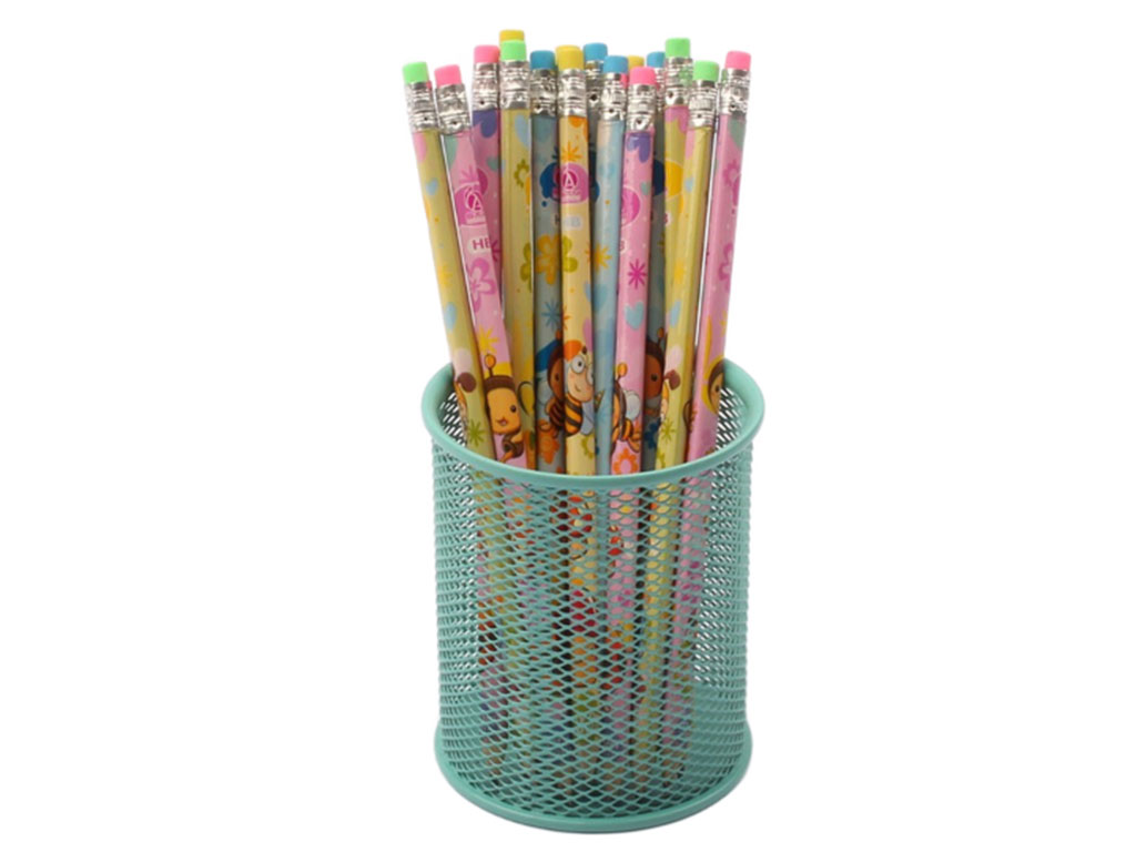 مداد مشکی پاک کن دار سه گوش طرح زنبور (4 عددی)
