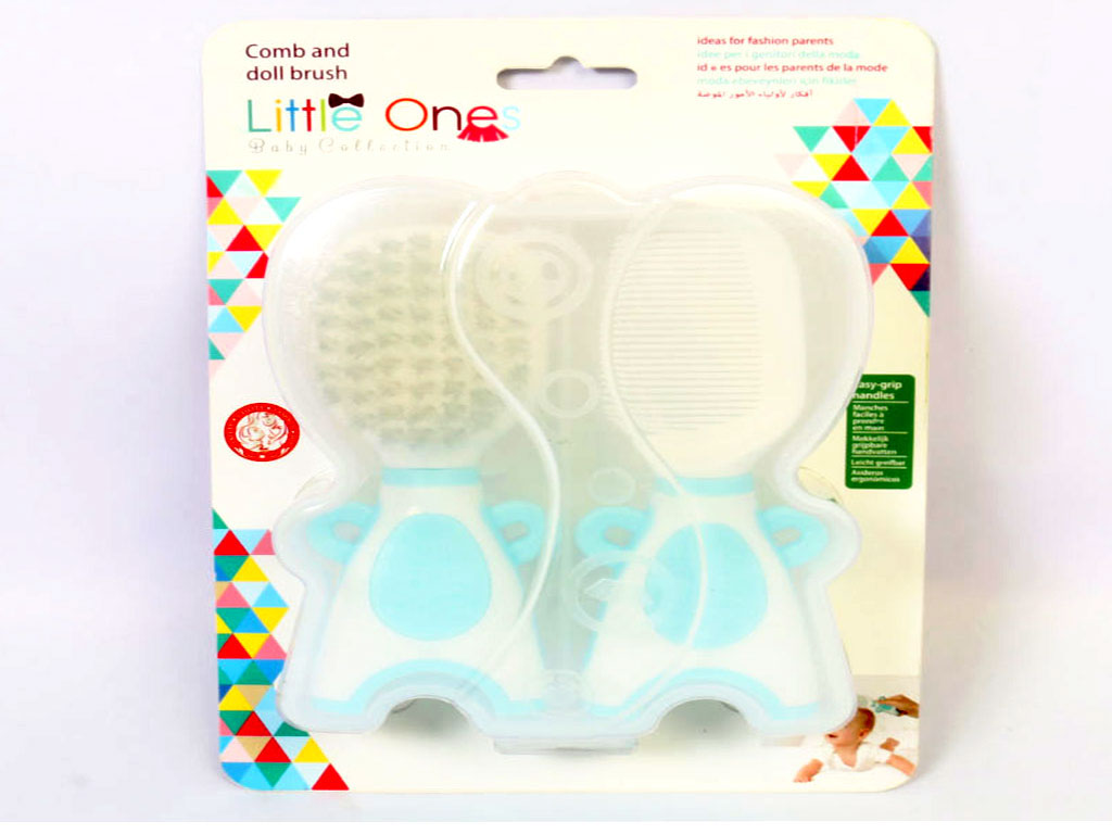 ست شانه و برس نوزادی عروسکی مدل قاب دار لیتل وانز little ones