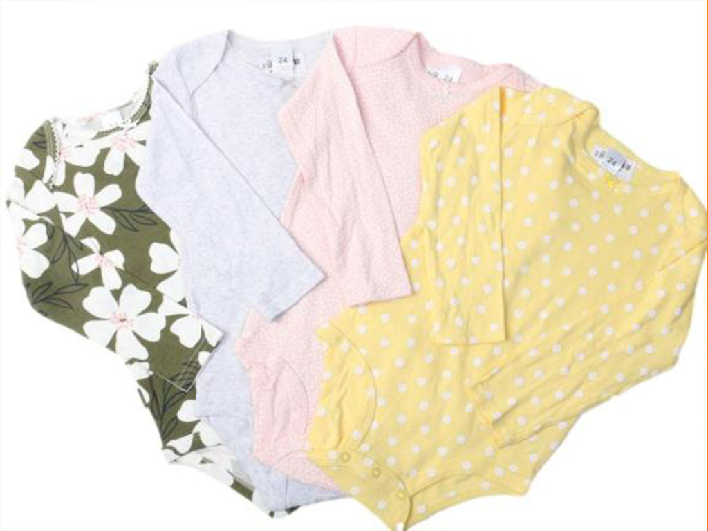 بادی آستین بلند نوزادی دخترانه 24 ماه کارترز