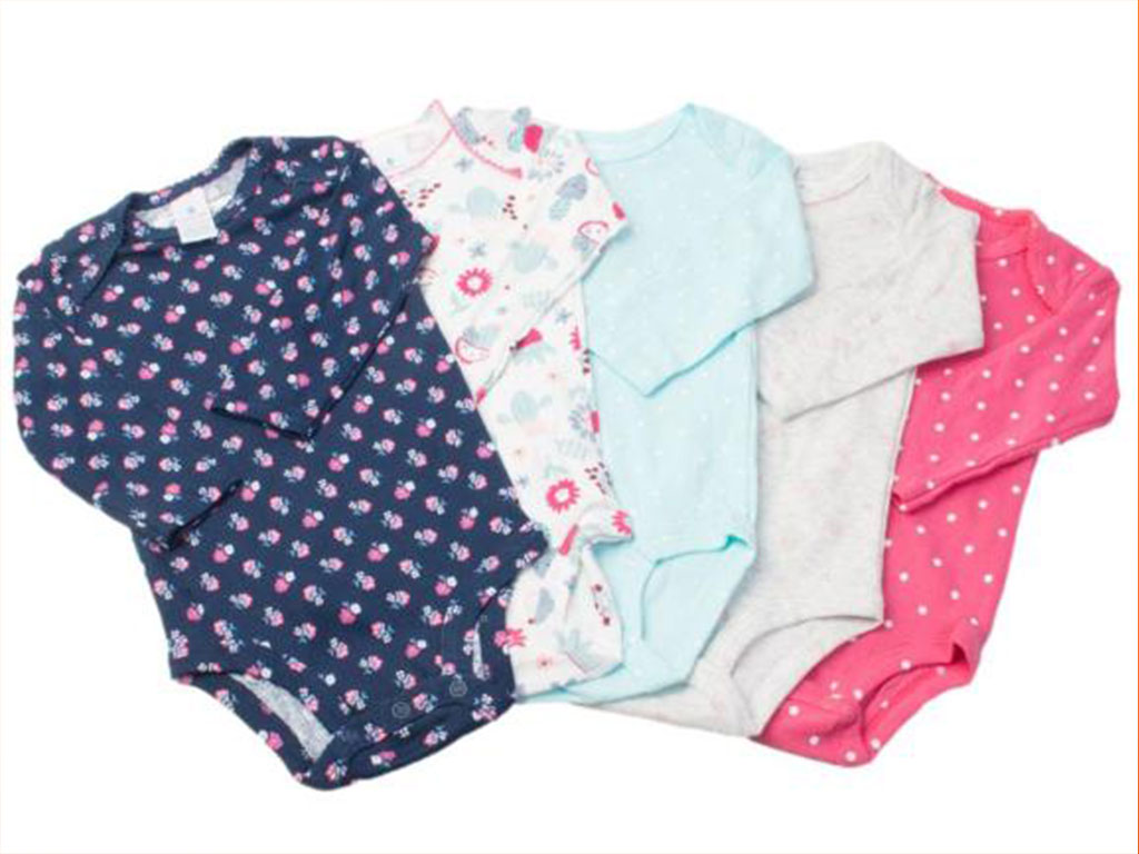 بادی آستین بلند نوزادی دخترانه 6 ماه کارترز