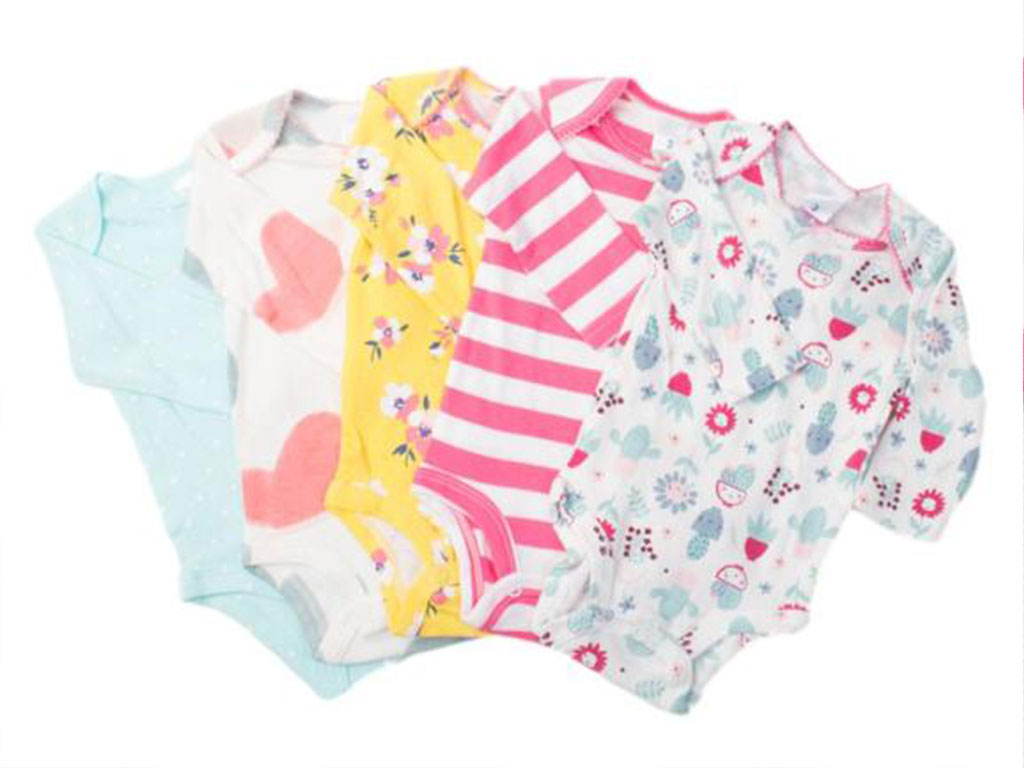 بادی آستین بلند نوزادی دخترانه 3 ماه کارترز