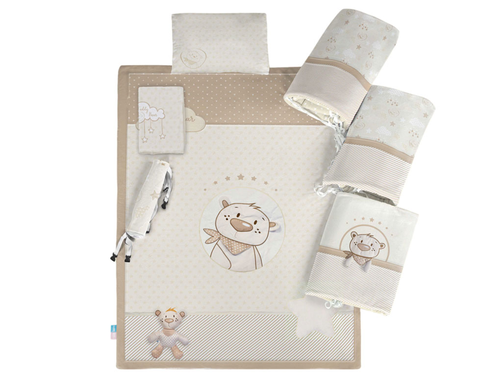 سرویس خواب هفت تکه TEDDY BEAR+ عروسک موزیکال رزبرن roseborn