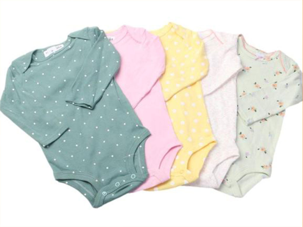 بادی آستین بلند نوزادی دخترانه 9 ماه کارترز