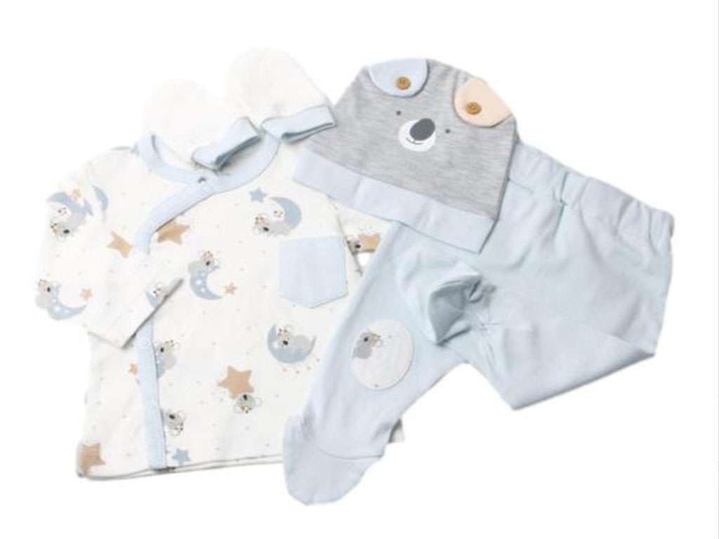 ست نوزادی پسرانه 4 تکه طرح کوالا و ماه دانالو Danaloo