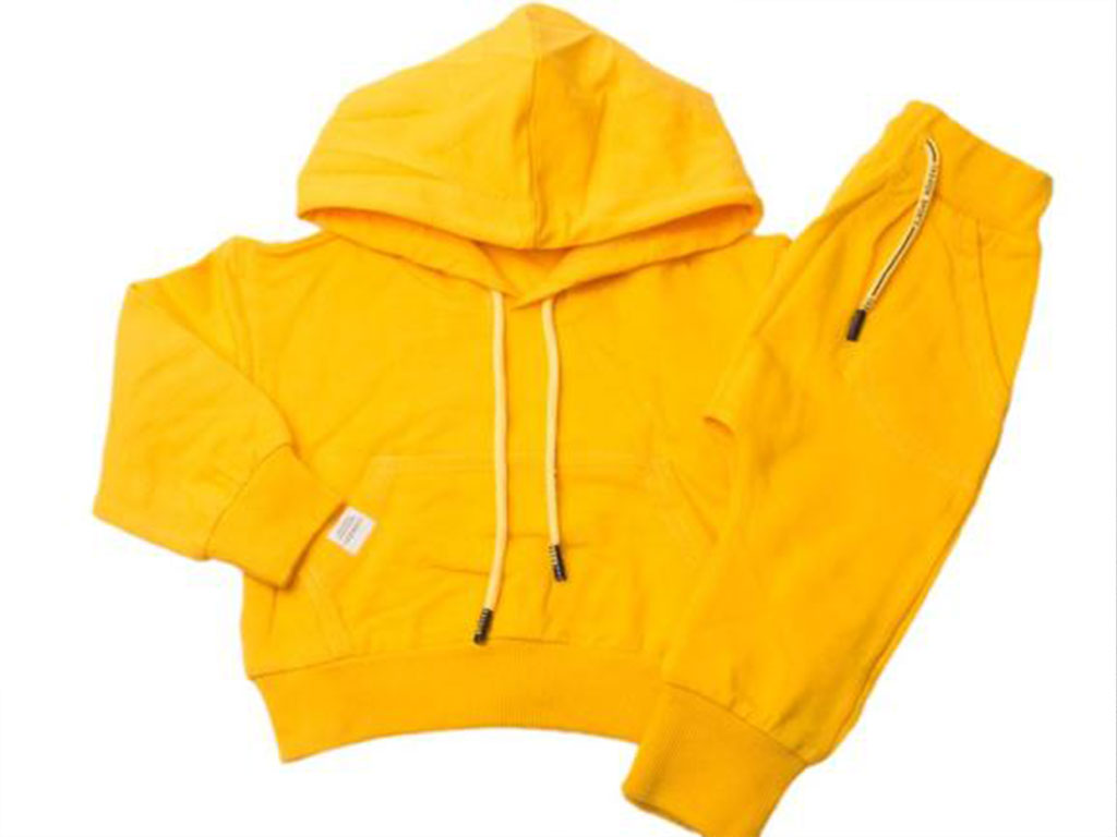 هودی و شلوار دورس زرد رنگ کالکشن collection
