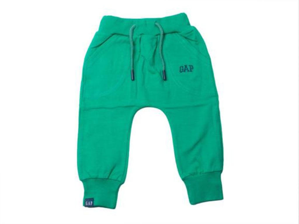 شلوار راحتی پسرانه دورس دو نخ سبز بنتونی مدل اسلش گپ GAP