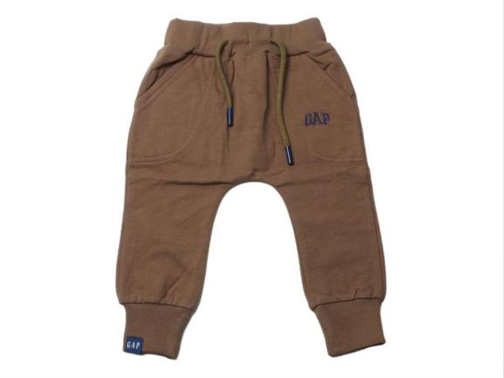 شلوار راحتی پسرانه دورس دو نخ قهوه ای مدل اسلش گپ GAP