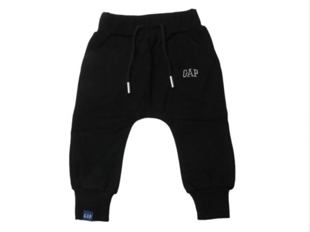 شلوار راحتی پسرانه دورس دو نخ مشکی مدل اسلش گپ GAP