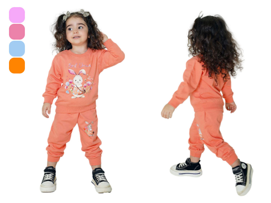 بلوز و شلوار راحتی 2 سال دخترانه دورس طرح خرگوش کیدومکس kidomax