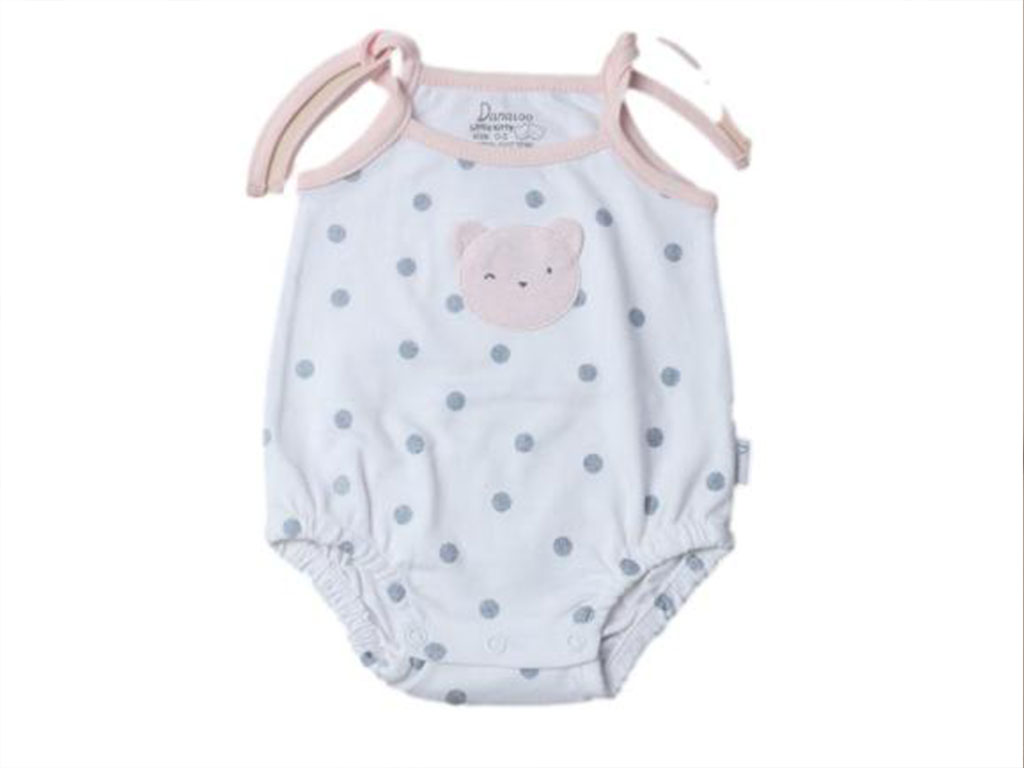 بادی شورتی بندی نوزادی دخترانه طرح little kitty دانالو Danaloo