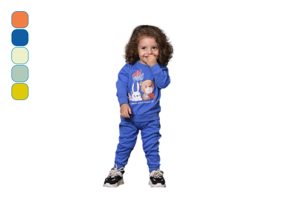 بلوز و شلوار راحتی 2 سال پسرانه دورس طرح حیوانات جنگل کیدومکس kidomax