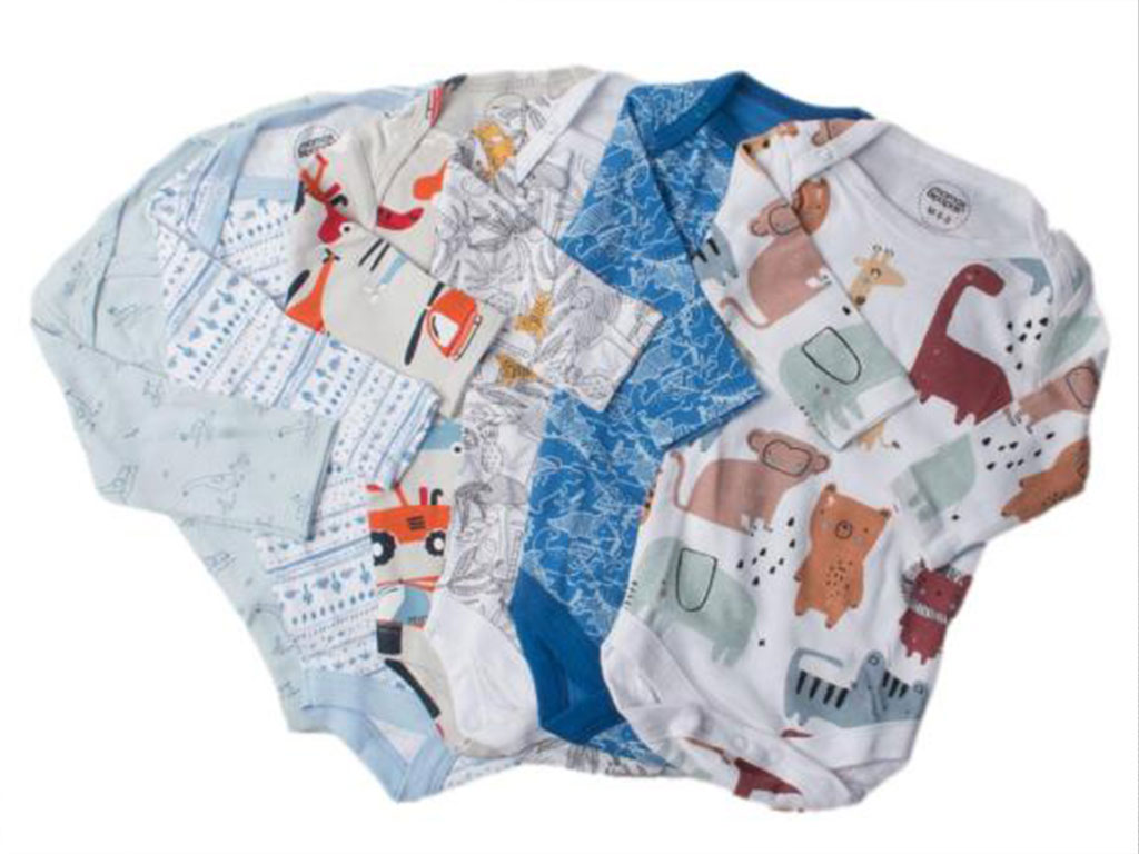 بادی آستین بلند پسرانه نوزادی سایز 9-6 ماه ماماس اند پاپاس Mamas & papas