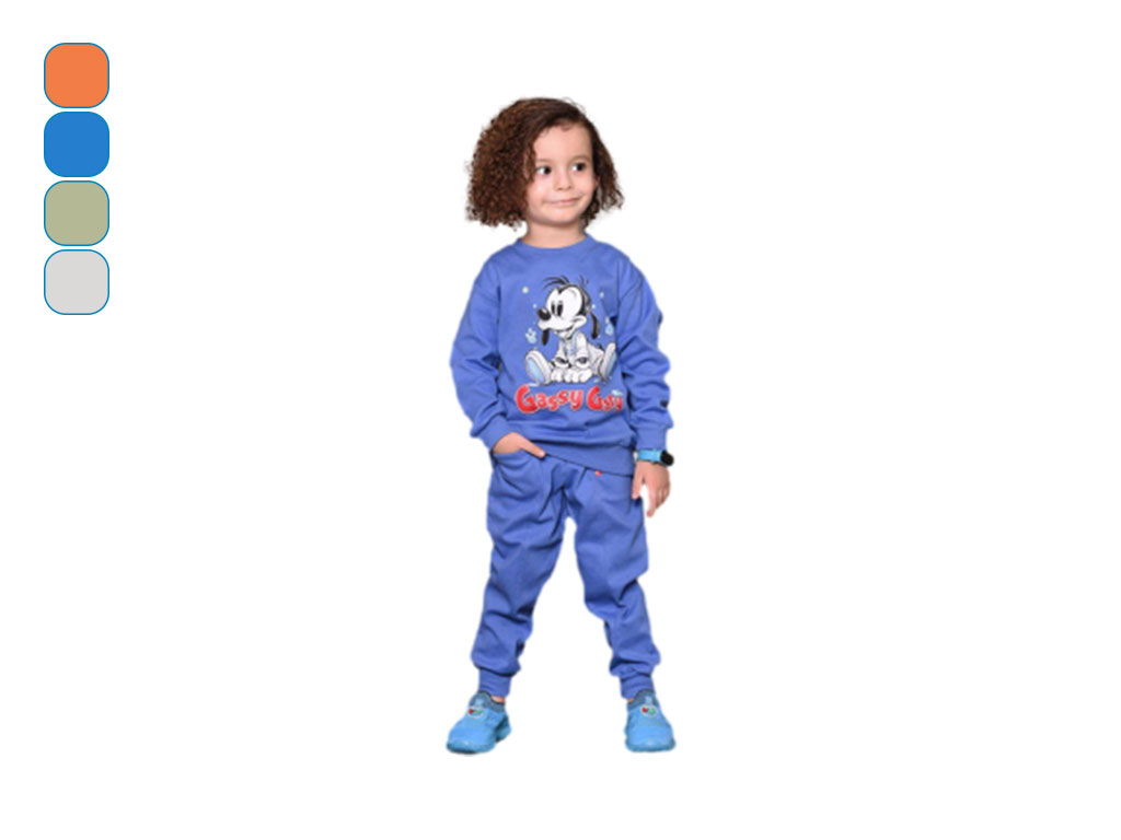 بلوز و شلوار راحتی 3 سال پسرانه دورس طرح سگ خندان کیدومکس kidomax