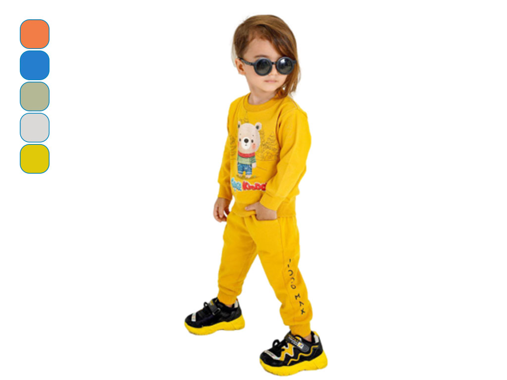 بلوز و شلوار راحتی 3 سال پسرانه دورس طرح خرس کیدومکس kidomax