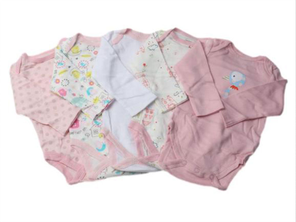 بادی آستین بلند دخترانه نوزادی سایز 0(nb) ماماس اند پاپاس Mamas & papas