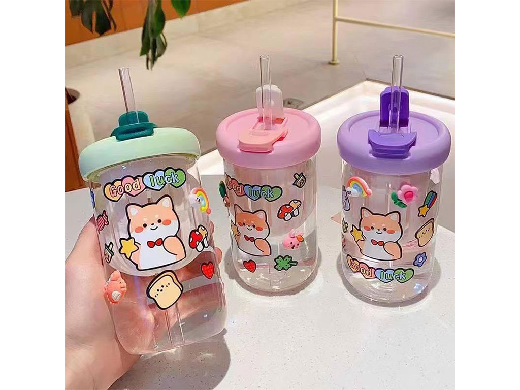 قمقمه مخزن دار دتاکس واتر دارای استیکر