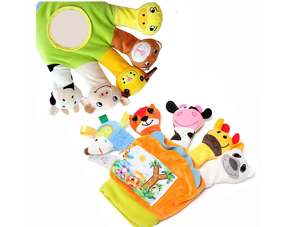 عروسک انگشتی دستکشی  حیوانات