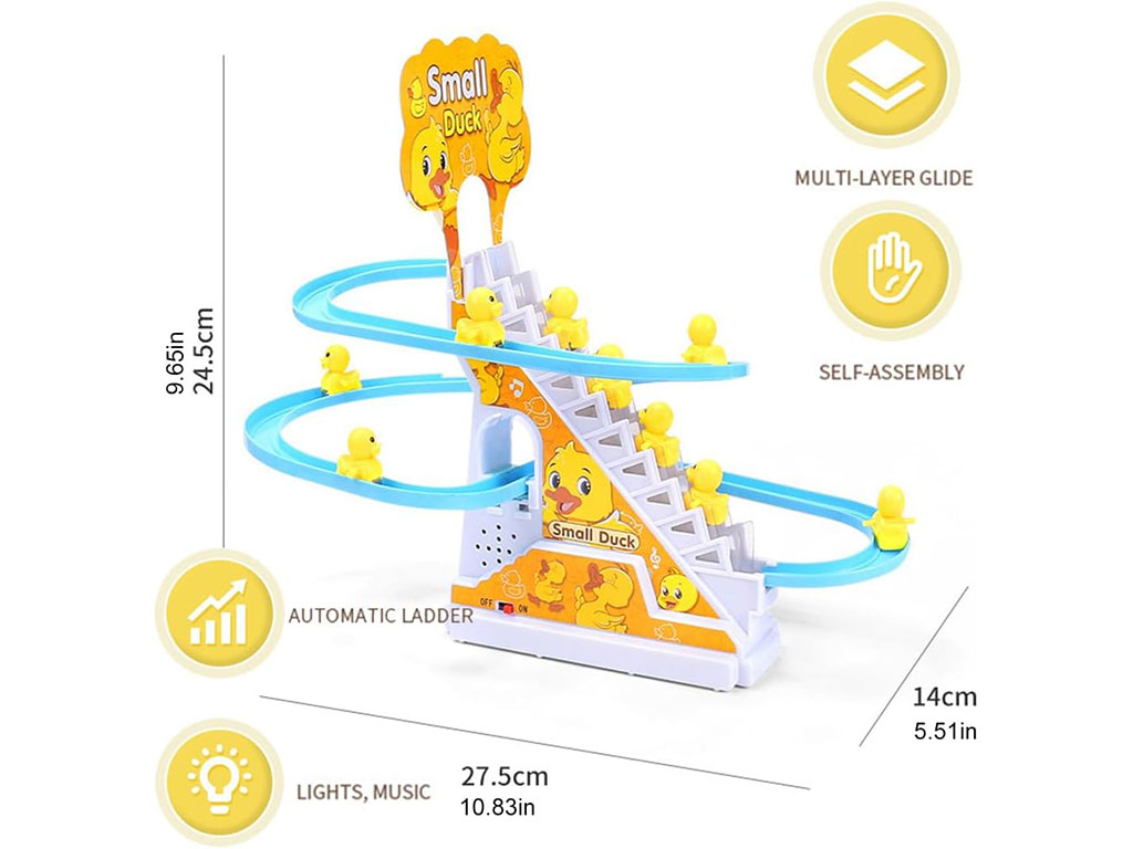 پله برقی موزیکال و چراغ دار مدل جوجه اردک اسباب بازی