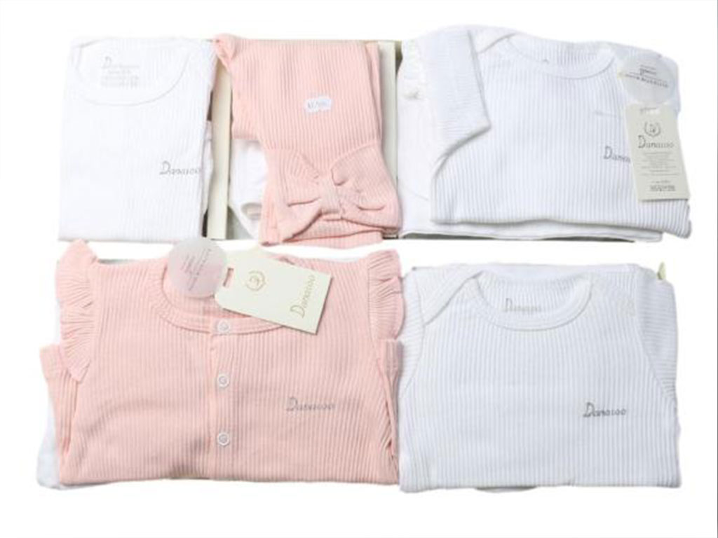 ست بیمارستانی 17 تکه نوزادی دخترانه طرح آکاردئونی دانالو Danaloo