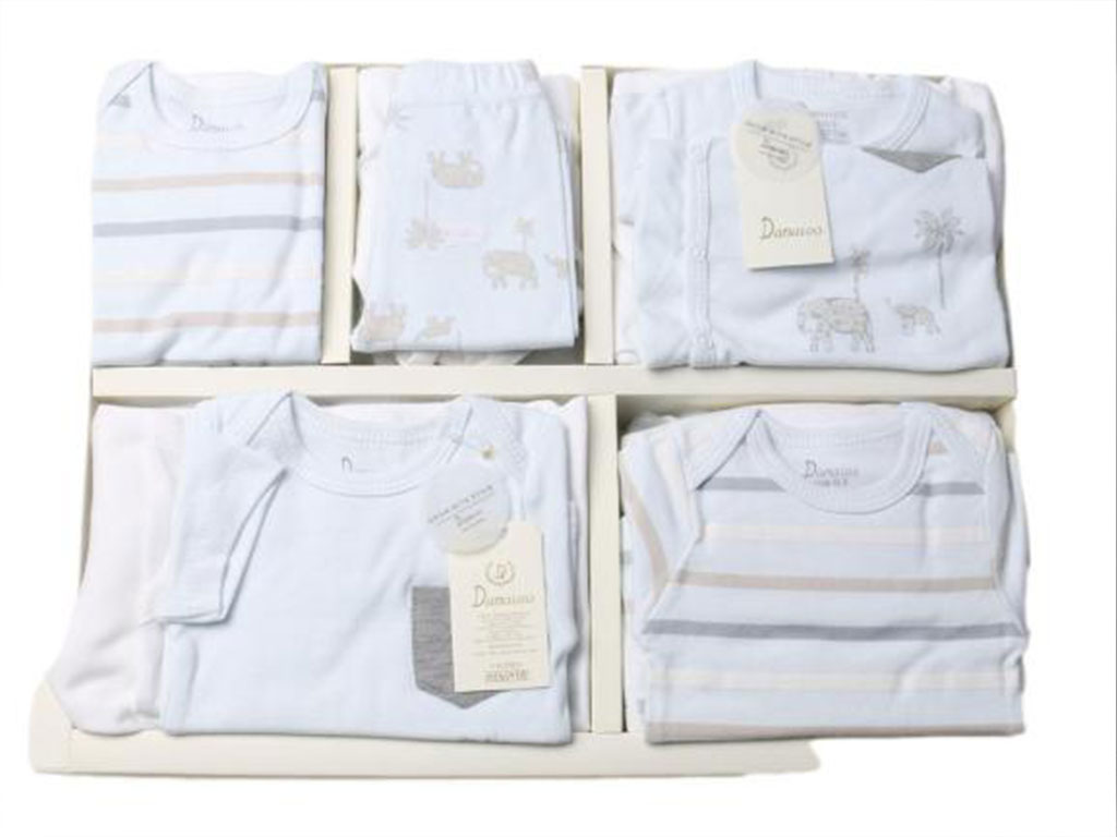 ست بیمارستانی 17 تکه نوزادی پسرانه طرح فیل آبرنگی دانالو Danaloo