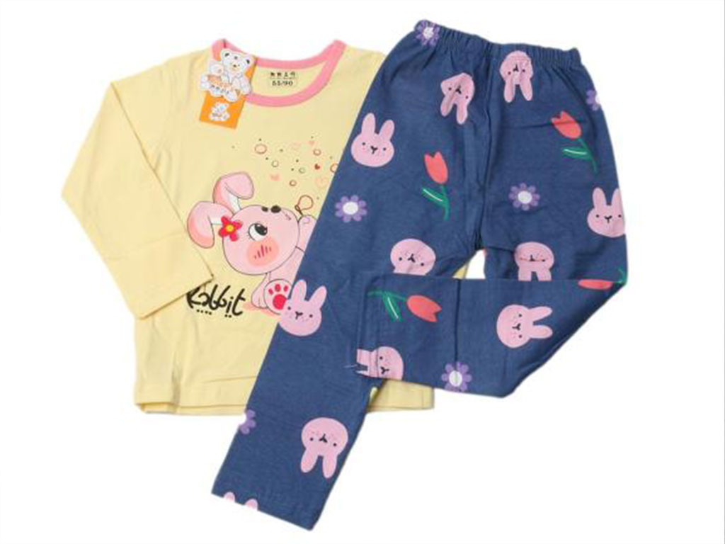 بلوز و شلوار راحتی دخترانه طرح خرگوش