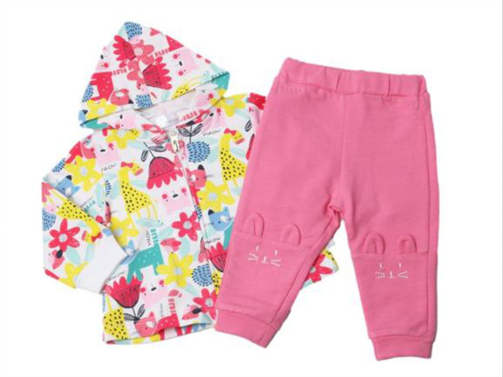 ست سویشرت و شلوار نوزادی دخترانه طرح حیوانات دانالو Danaloo