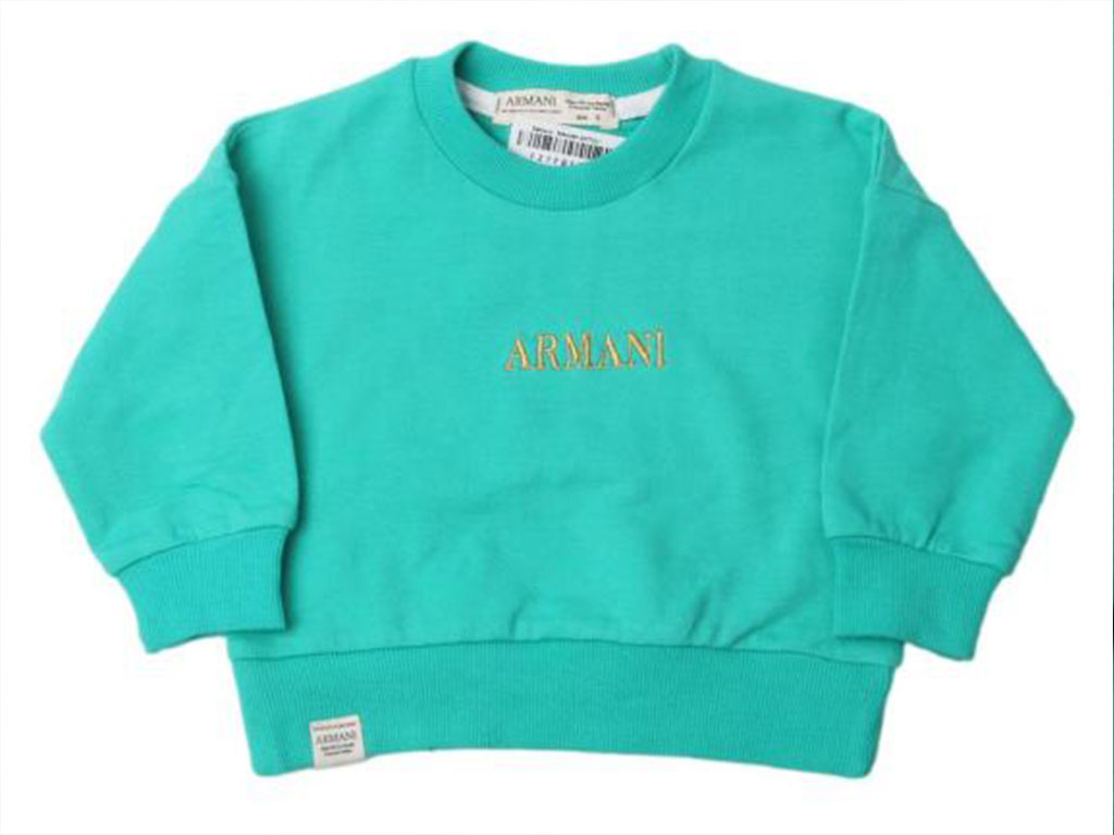 بلوز آستین بلند دورس سبز دریایی پسرانه آرمانی armani