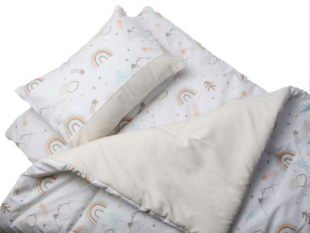 ست خواب  طرح تمام طرح رنگین کمان bon be be