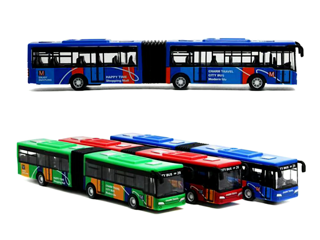 اتوبوس فلزی عقب کش بی آر تی اسباب بازی