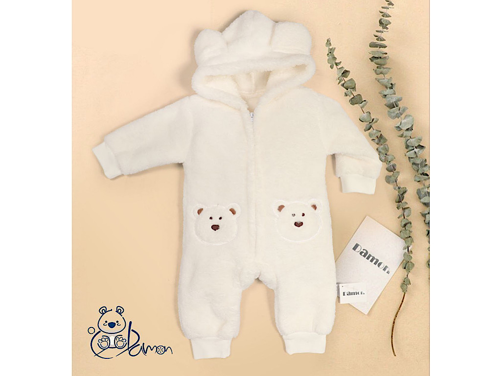 سرهمی پولیشی نوزادی طرح خرس دامون  DAMON