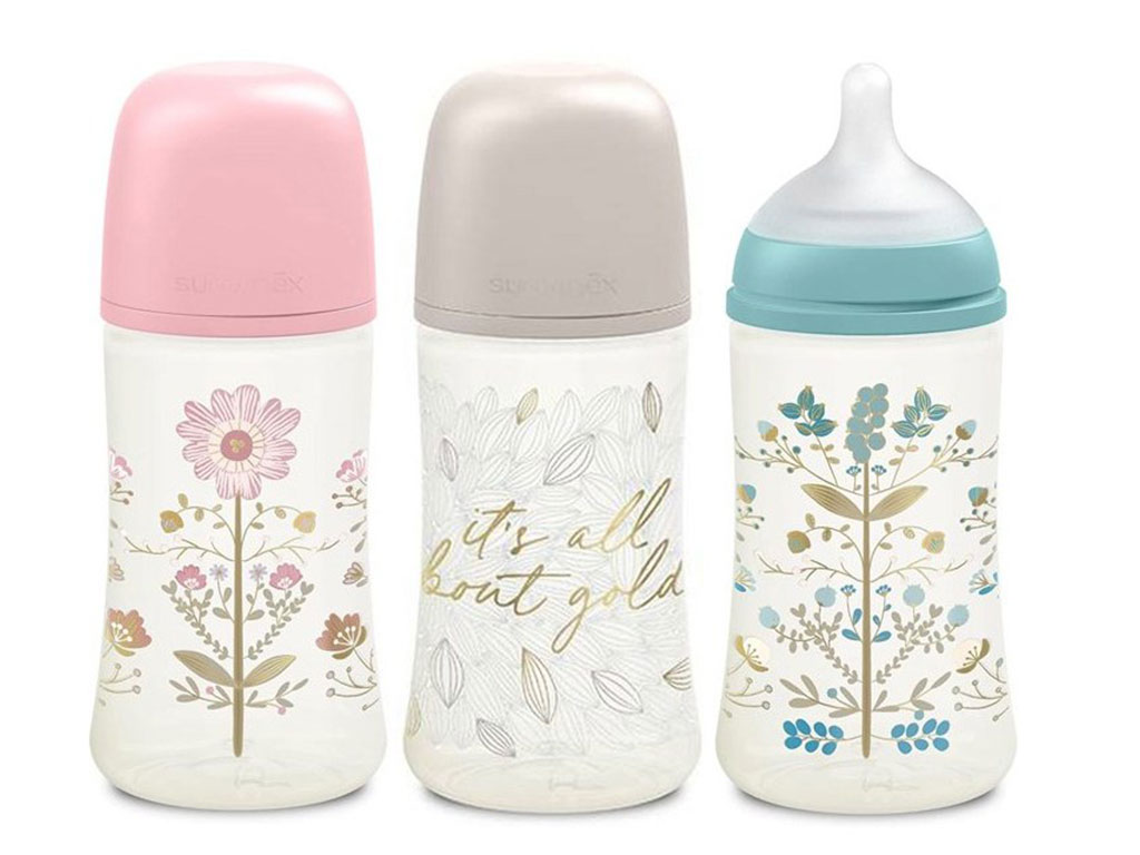 شیشه شیر گلد نوزادی 270 میلی لیتر سواوینکس suavinex