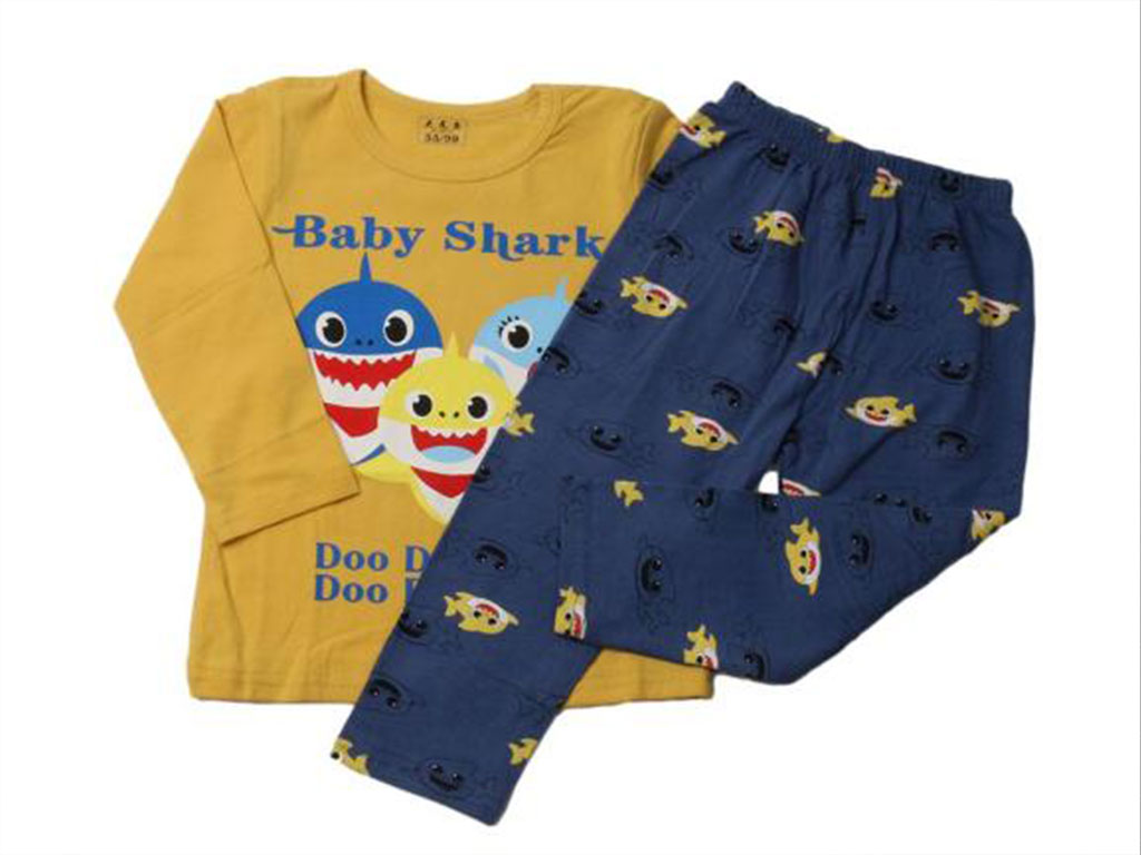 بلوز و شلوار راحتی پسرانه طرح کوسه