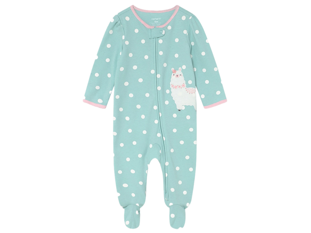 سرهمی جورابدار نوزادی دخترانه طرح  لاما کارترز Carters