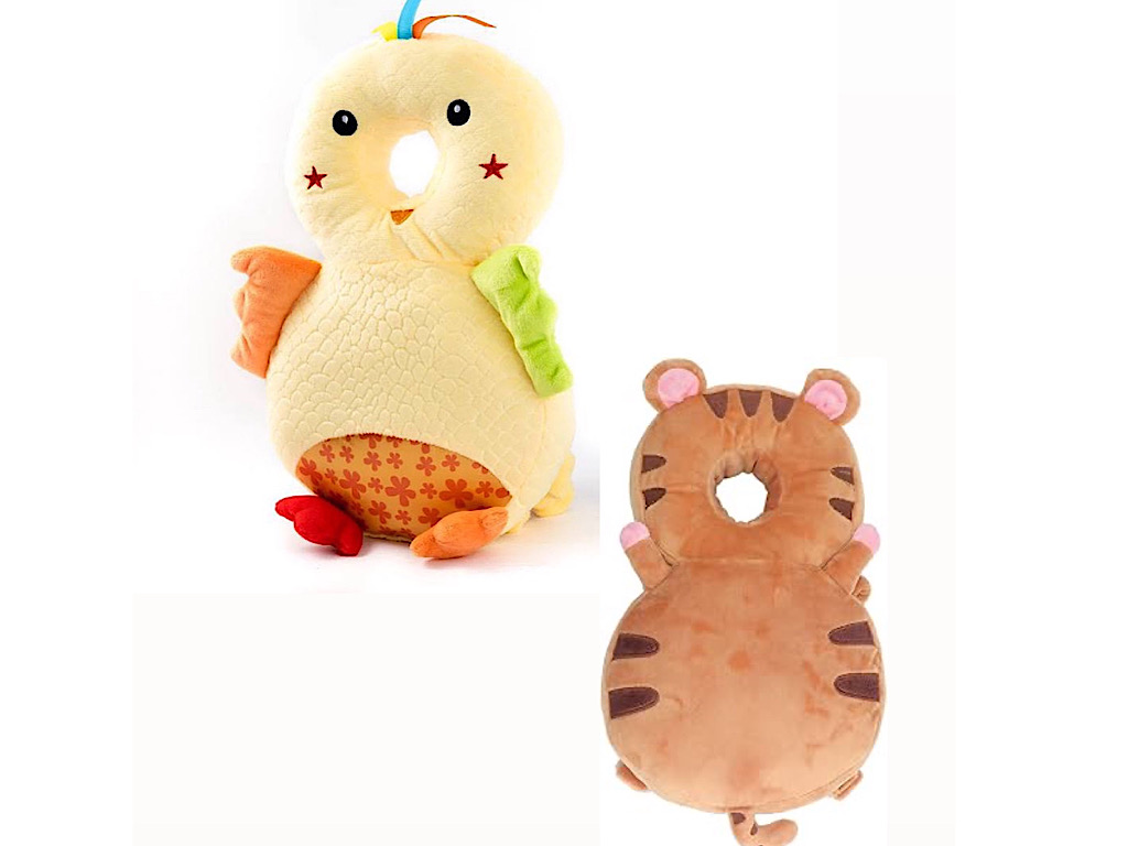 ضربه گیر سر نوزاد مدل کوله پشتی طرح حیوانات