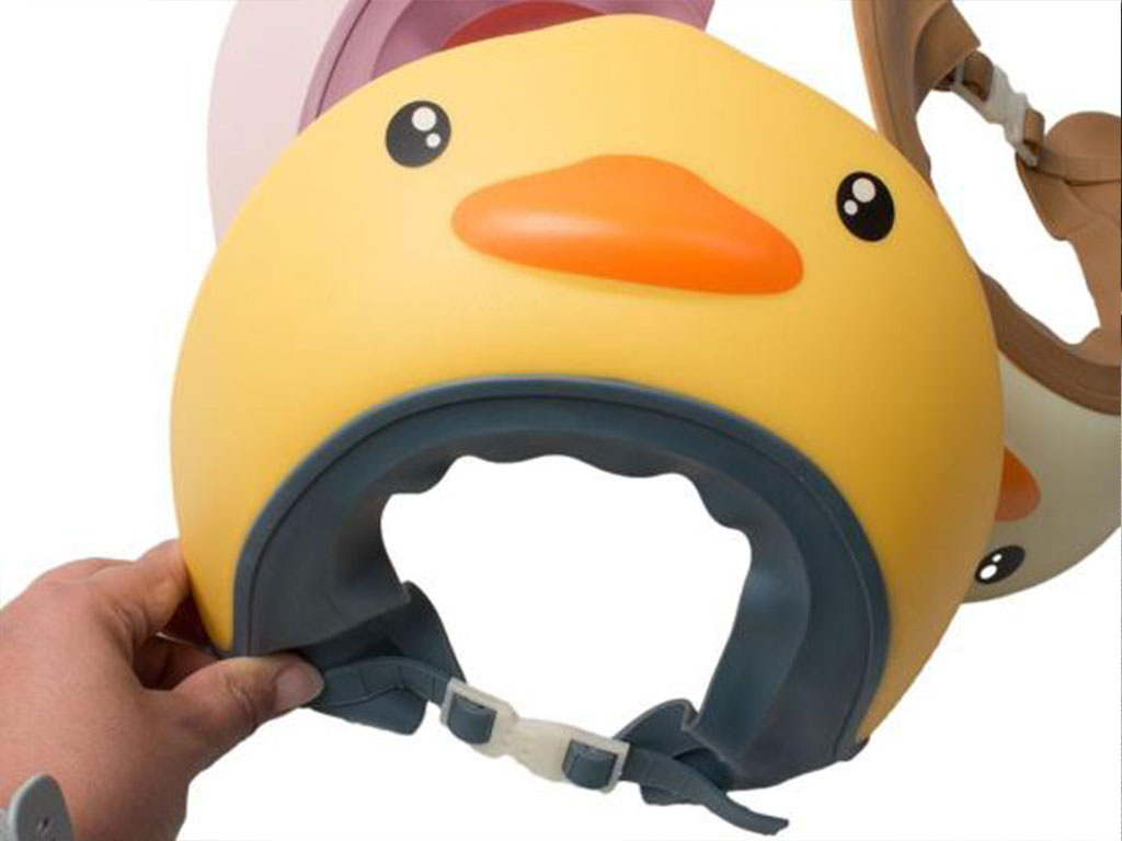 کلاه محافظ حمام نوزاد و کودک سیلیکونی طرح جوجه اردک