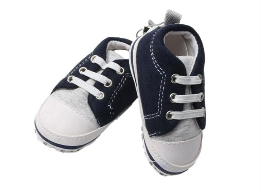 پاپوش نوزادی استپ دار پسرانه سرمه ای  رنگ طرح آل استار