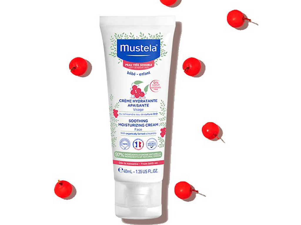 کرم مرطوب کننده صورت روزانه پوست حساس نوزاد 40 میل موستلا  mustela