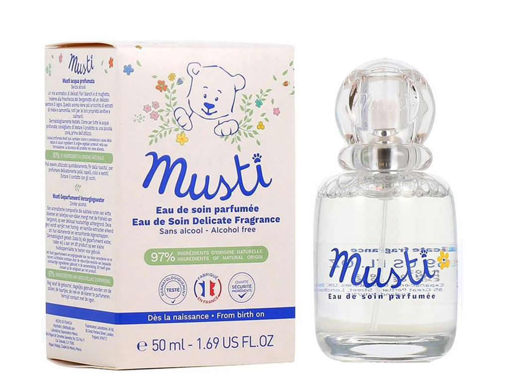 ادکلن کودک موستلا مدل Musti حجم 50 میلی لیتر mustela