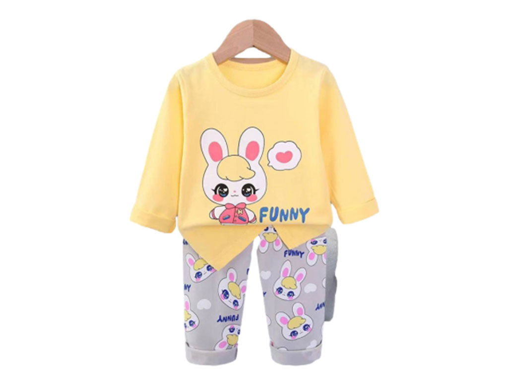 بلوز و شلوار راحتی دخترانه طرح خرگوش