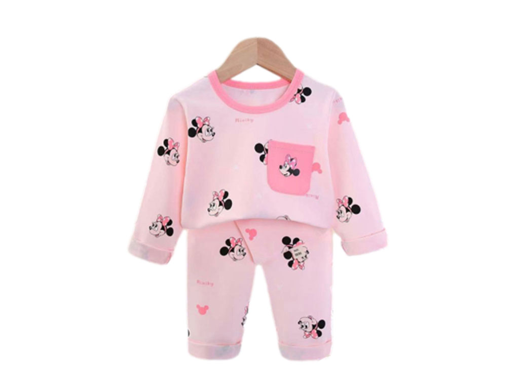 بلوز و شلوار راحتی دخترانه طرح مینی موس