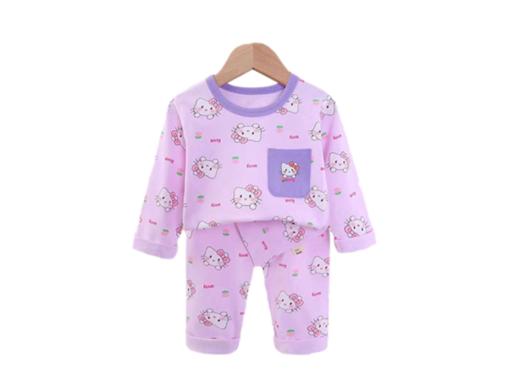 بلوز و شلوار راحتی دخترانه طرح هلوکیتی