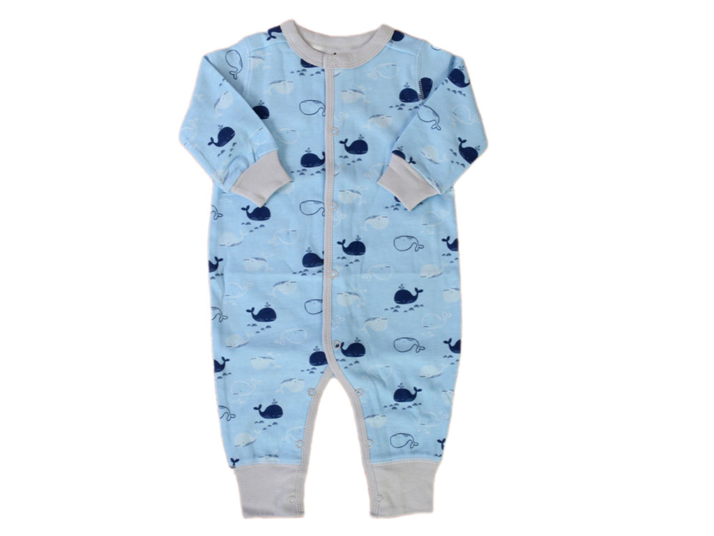 سرهمی نوزادی پسرانه طرح نهنگ baby