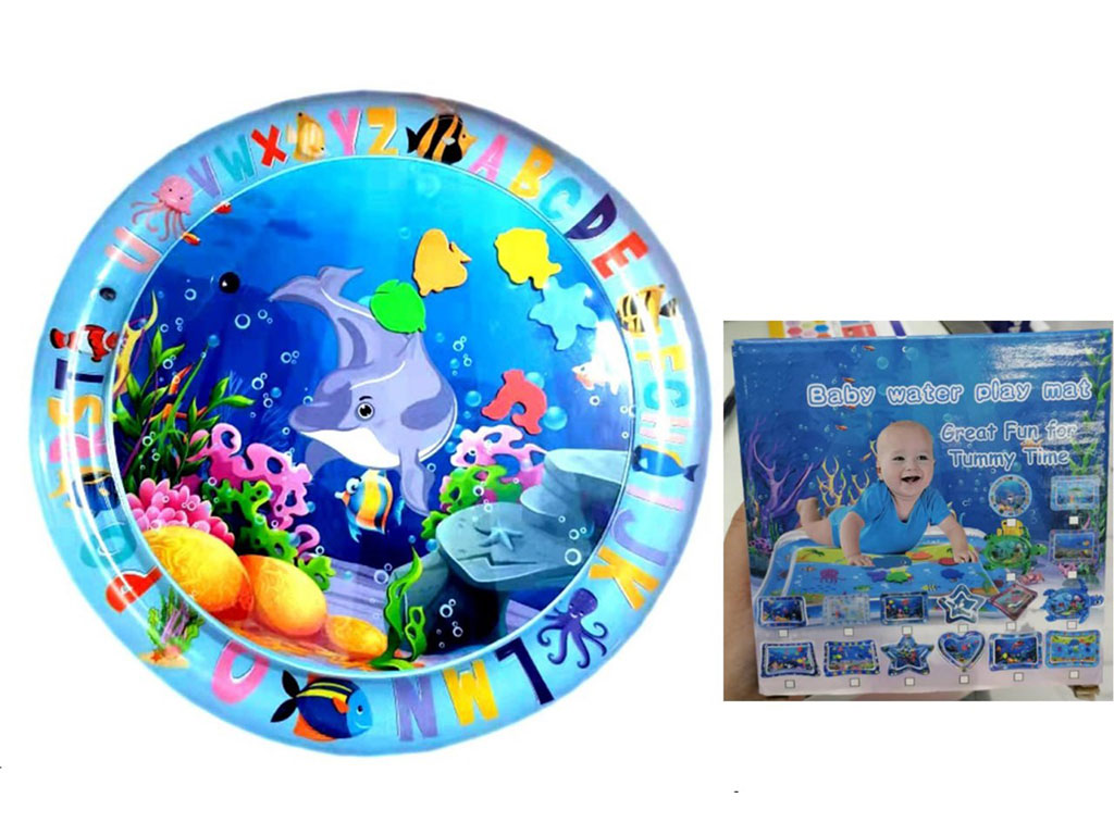 سفره آکواریومی (واتر مت) جعبه ای مدل دایره ای طرح نهنگ