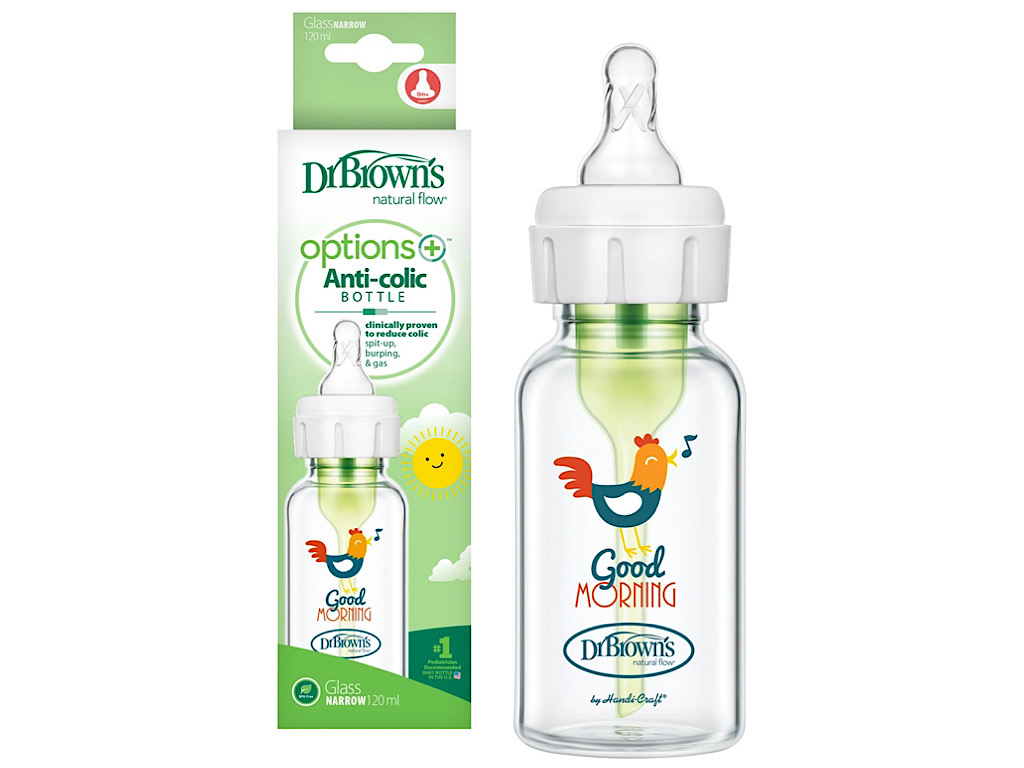 شیشه شیر پیرکس آنتی کولیک 120 میلی لیتر آپشن پلاس دکتر براون DR BROWNS